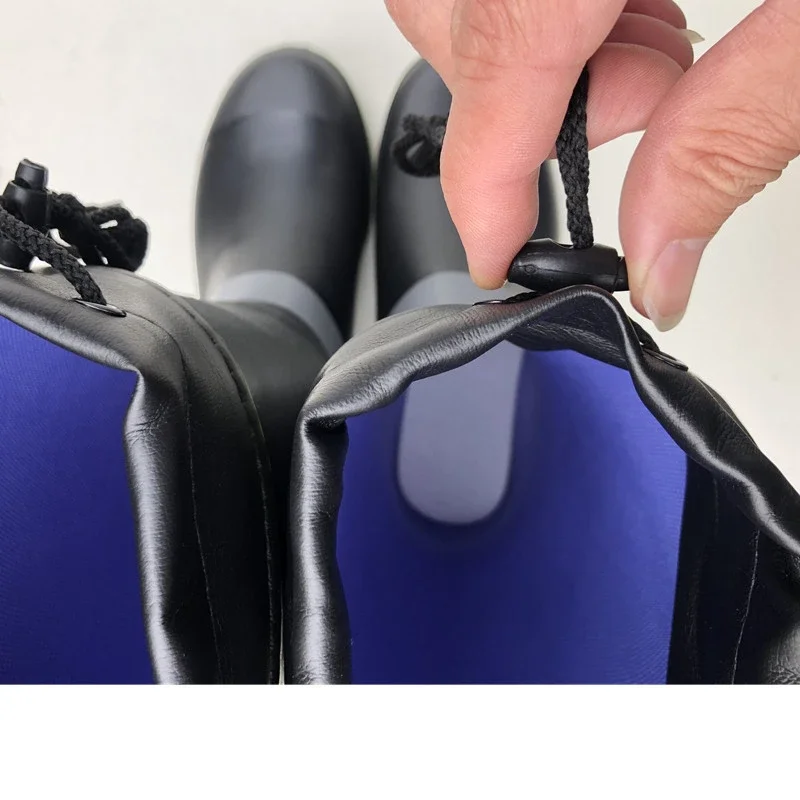 Fishing Boots Anti-slip Waterproof Spike Sole Rubber Rock Fishing Shoes High Rain Boots Toe Protection Hunting Shoes