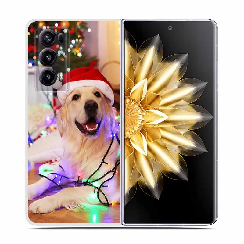 Christmas Cute Clear Hard Plastic Back Cover - Cartoon Design