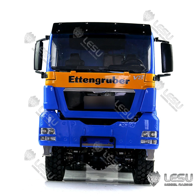 LESU Three-Way 1/14 RC Hydraulic Dumper Truck Metal Chassis for DIY Man TGS Tipper Model W/ Lights Sound ESC Motor Th16711-SMT9 5