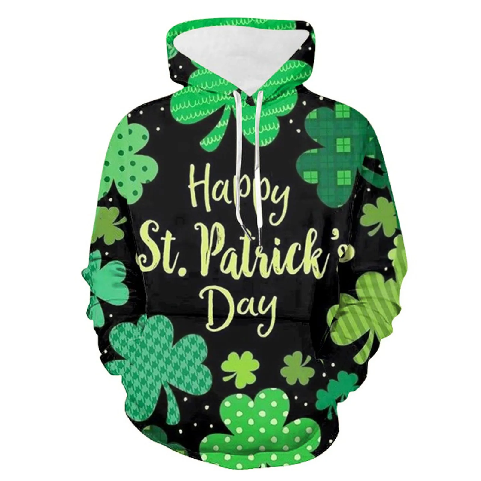 

Mens Long Sleeve Fashion Casual 3D Printed Hooded Pullover Sweater Top