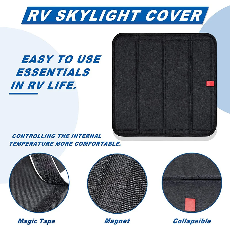 41X41Cm Foldable Rv Skylight Sunshade 4