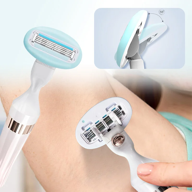 Removedor de Cabelo Aparador de Pêlos 4 em 1 Elétrico Recarregável Lady Shaver Nariz Sobrancelha Shaper Perna Axila Biquíni Trimmer Depilador Feminino 22 Computers & Electronics