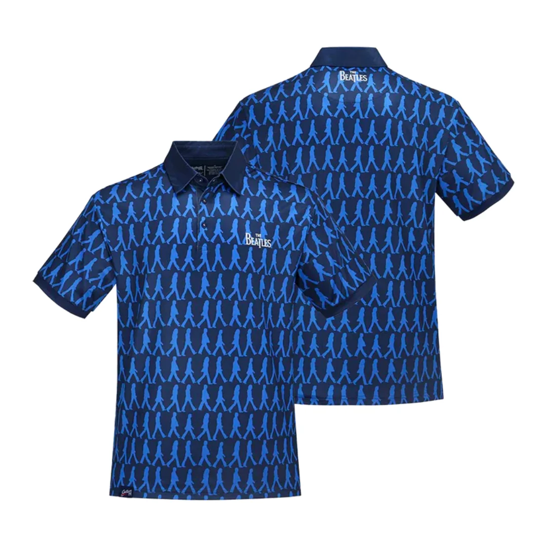 The Beatles Abbey Road Blue Dry-Fit Poloshirt, Sommer-Sport-T-Shirt für Herren, Rock-Musik-T-Shirt, Kinderbekleidung, T-Shirt, Y2k, Damen