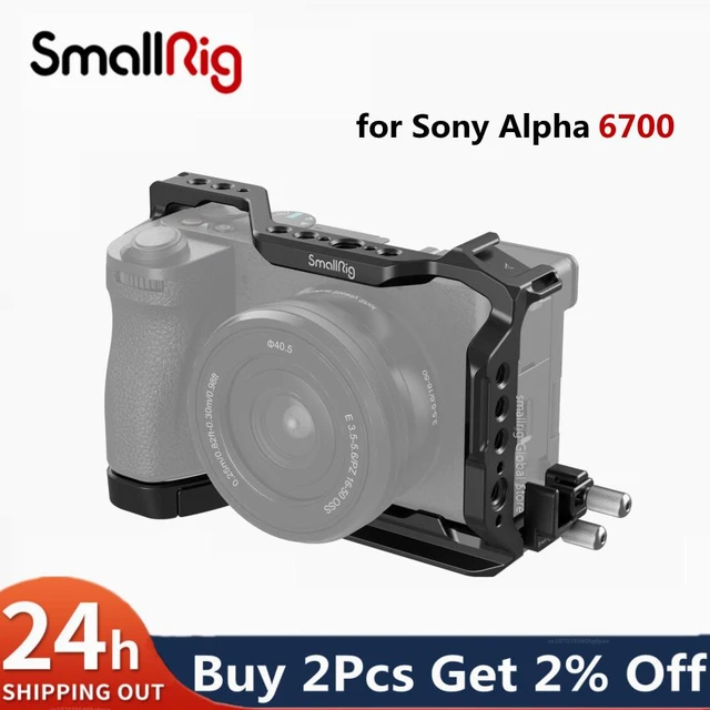 SmallRig-Kit de jaula para cámara Sony Alpha 6700, placa base de media  jaula, placa de montaje de zapata fría para Sony Alpha 6700 4336 -  AliExpress