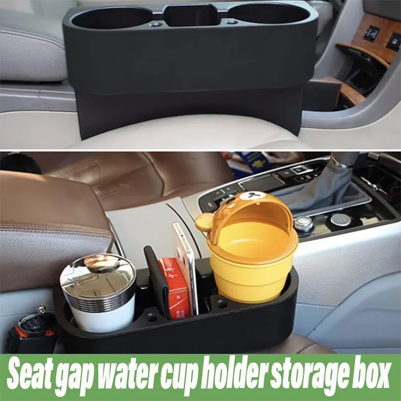 Seat Gap drink cup holder Auto Seat Gap Water Cup Drink Bottle Can Phone Key Organizer Storage Holder Stand Car Styling Accessories