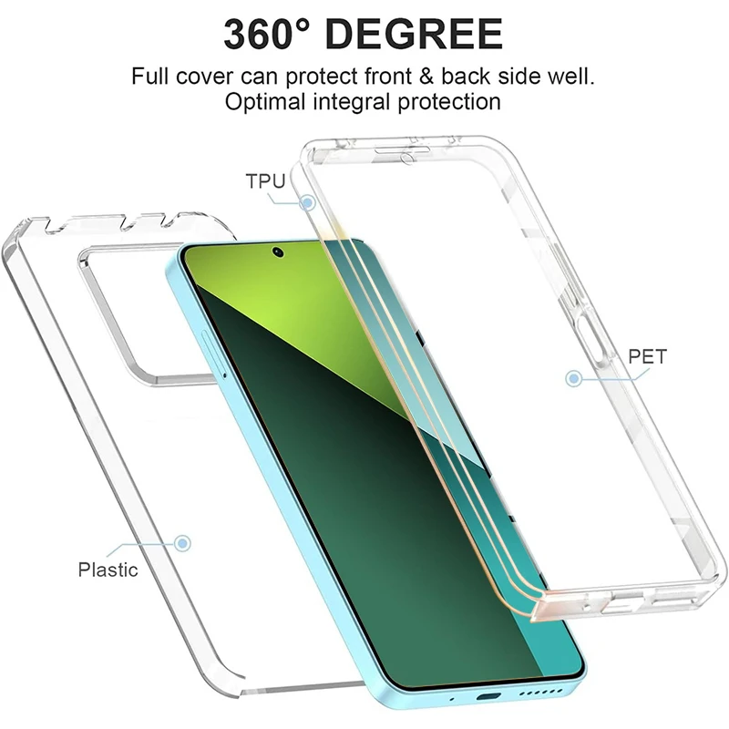 360° Full Cover Shockproof Dual Layer Phone Case