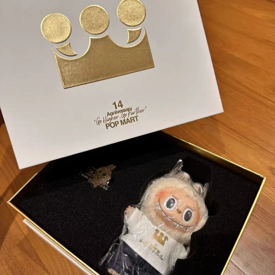 Popmart 14th Anniversary Employee Gift Box Labubu Vinyl Doll Doll