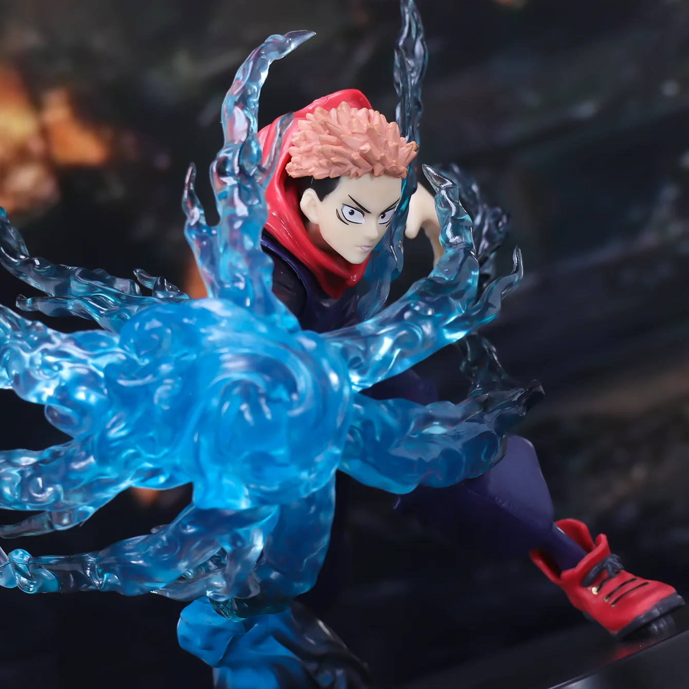 Hot-Blooded Anime Character Statue - Premium Collectible Desktop Ornament & Gift