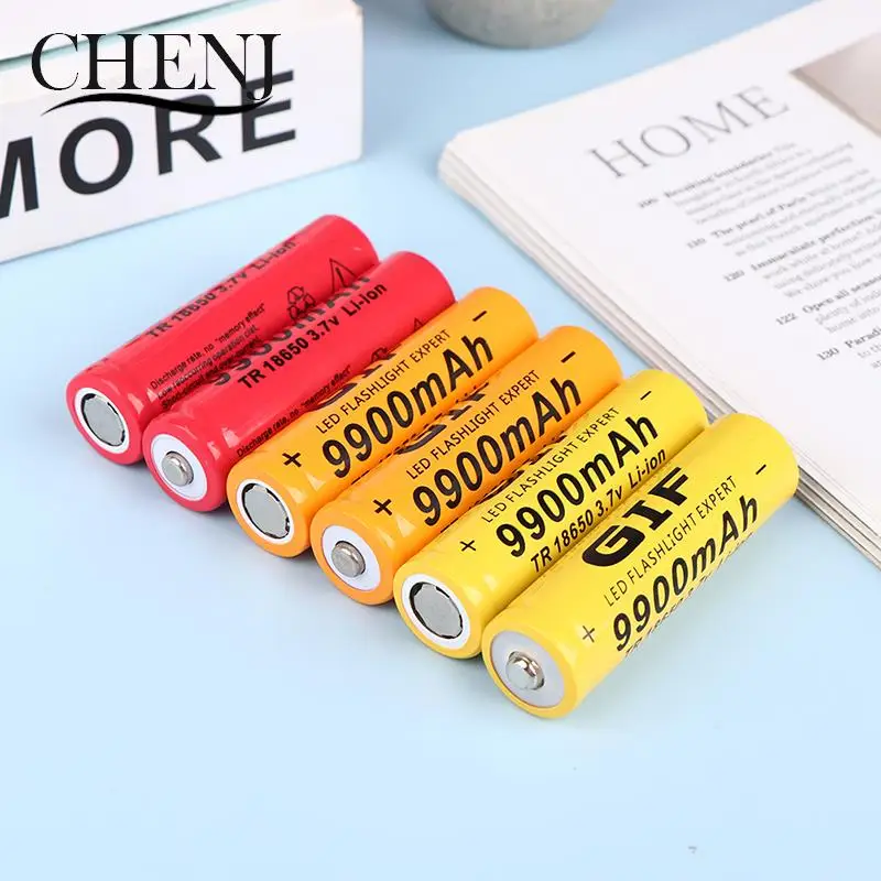 1Pcs-18650-Lithium-Battery-9900mah-3-7V-Explosion-proof-Flashlight-LED ...