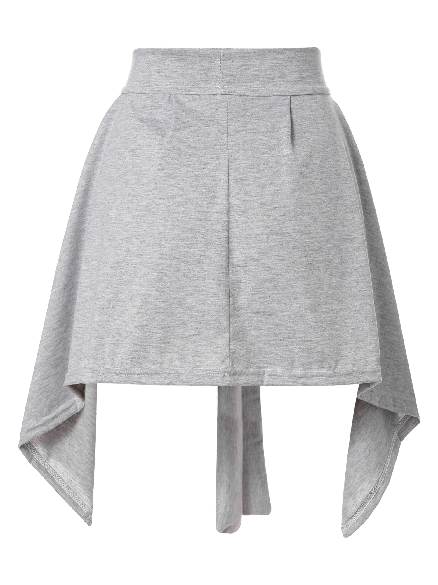 Womens Solid Color Lace-Up Tennis Skirt Cover Ups Asymmetrical Hem Wrap Skirts for Yoga Dance Sports Fitness Workout Running