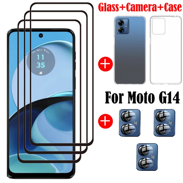 2/4Pcs Tempered Glass For Motorola Moto G14 Screen Protector Glass Film -  AliExpress