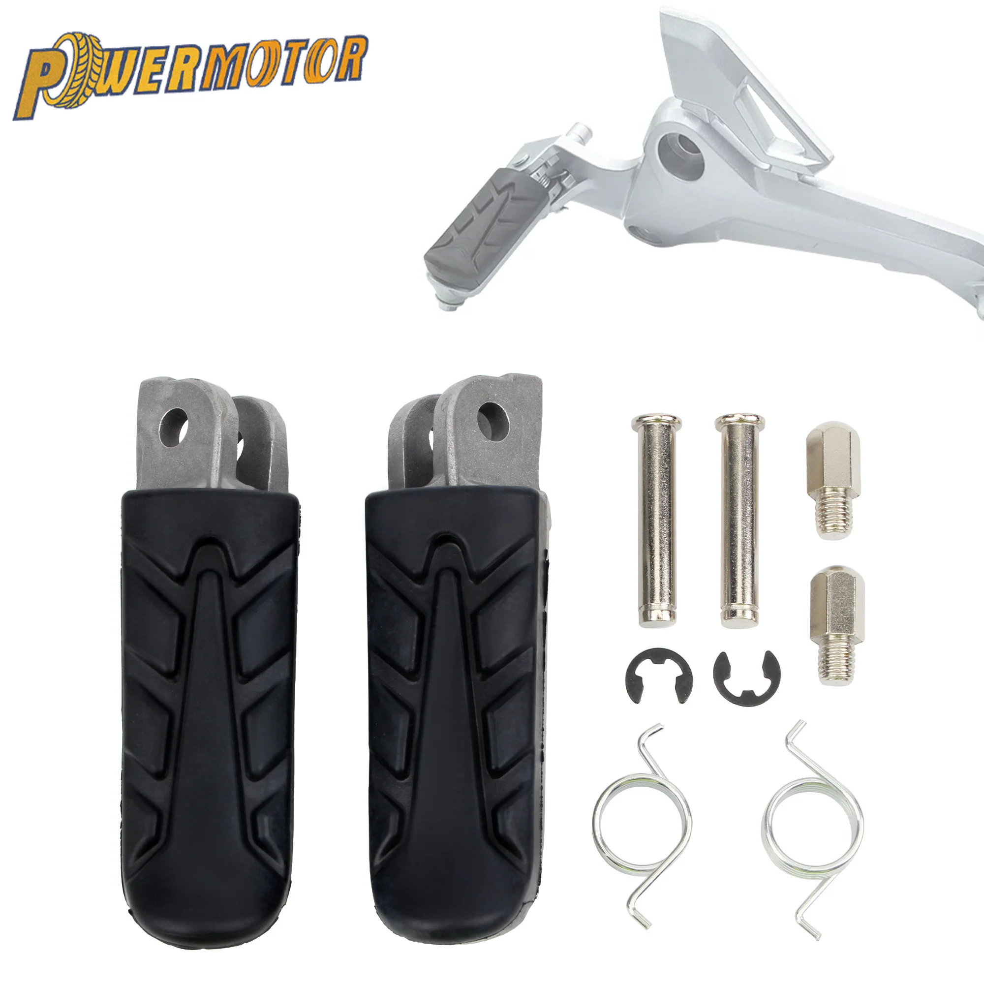 Honda CBR500 CBR 500R Motorbike Motorcycle Front Footrests Foot Pegs For Varadero XL1000V NT400 BROS400 BROS650 NT650