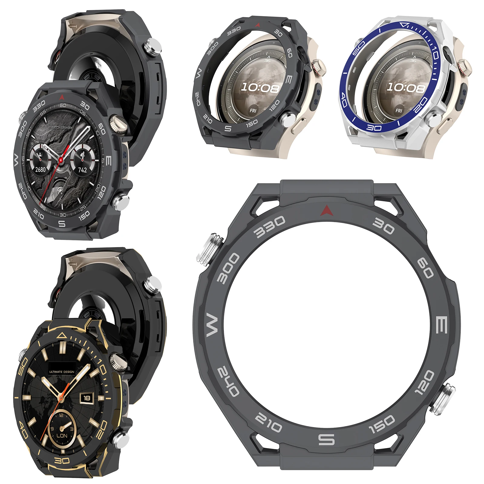 High-Quality Protective PC Case Cover for Smartwatch - Ultimate Bumper Shell