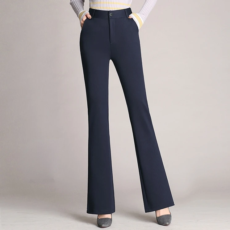 New Harem Trousers Large Size Flared Straight High Waist Work Pants S4XL