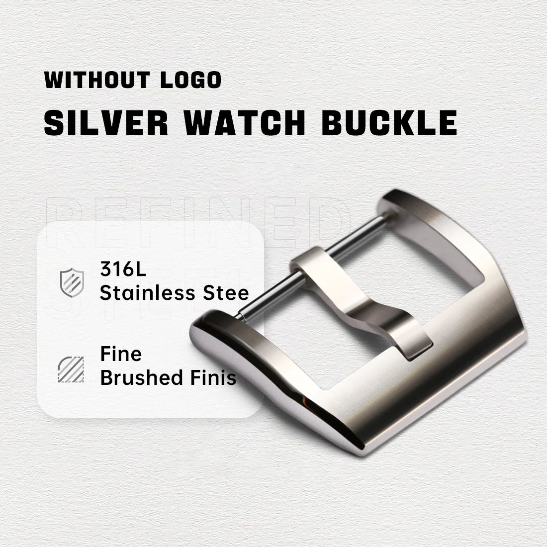 Maikes Elegant Rose Gold Stainless Steel Watch Buckle Clasp
