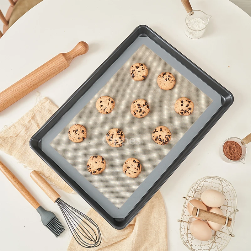 Silicone Baking Mats 2PCS for Oven 42x29.5cm Reusable Non Stick Heat Resistant Bakeware Sheets Liner for Cookies Macaron Bread silicone baking mat silicone baking tray