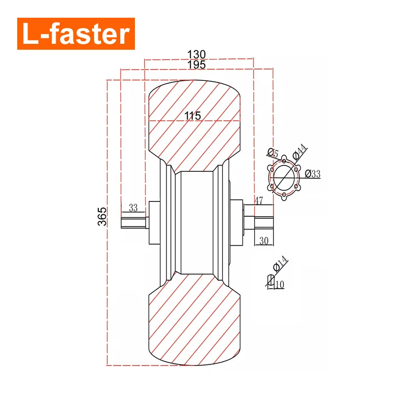 48 V, 36 V, 350 W, 14,5 inch borstelloos reductiemechanisme DC-motor op gas/benzine aangedreven wiel elektrische schuifkar Cart Kit (24 V, 350 W 48 V, 36 V, 350 W, 14,5 inch borstelloos reductiemechanisme DC-motor op gas/benzine aangedreven wiel elektrische schuifkar Cart Kit (24 V, 350 W