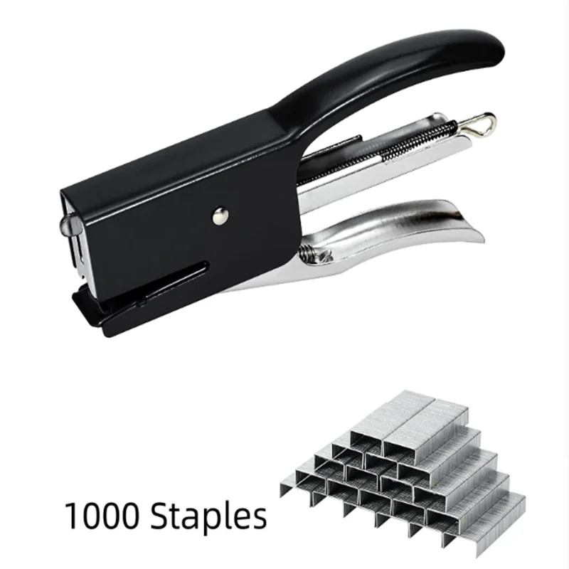 No.12/10 Hand-Held Stapler Metal Labor-Saving Strong And Durable Includes 1000 Staples hand stapler metal stapler