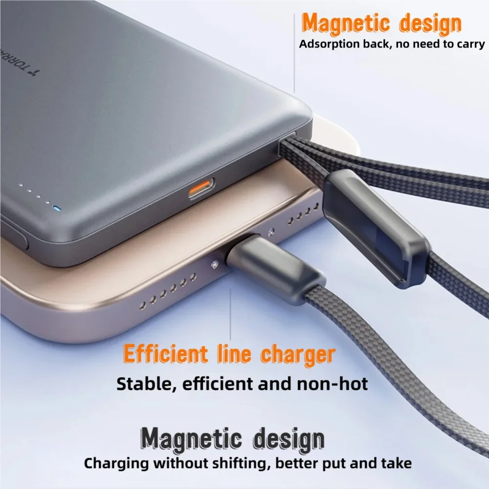 TORRAS Mobile Power, Slim 10000mAh Portable Charger, 22.5W Fast Charging for iPhone 16/15/Samsung S24 Ultra/Android 4
