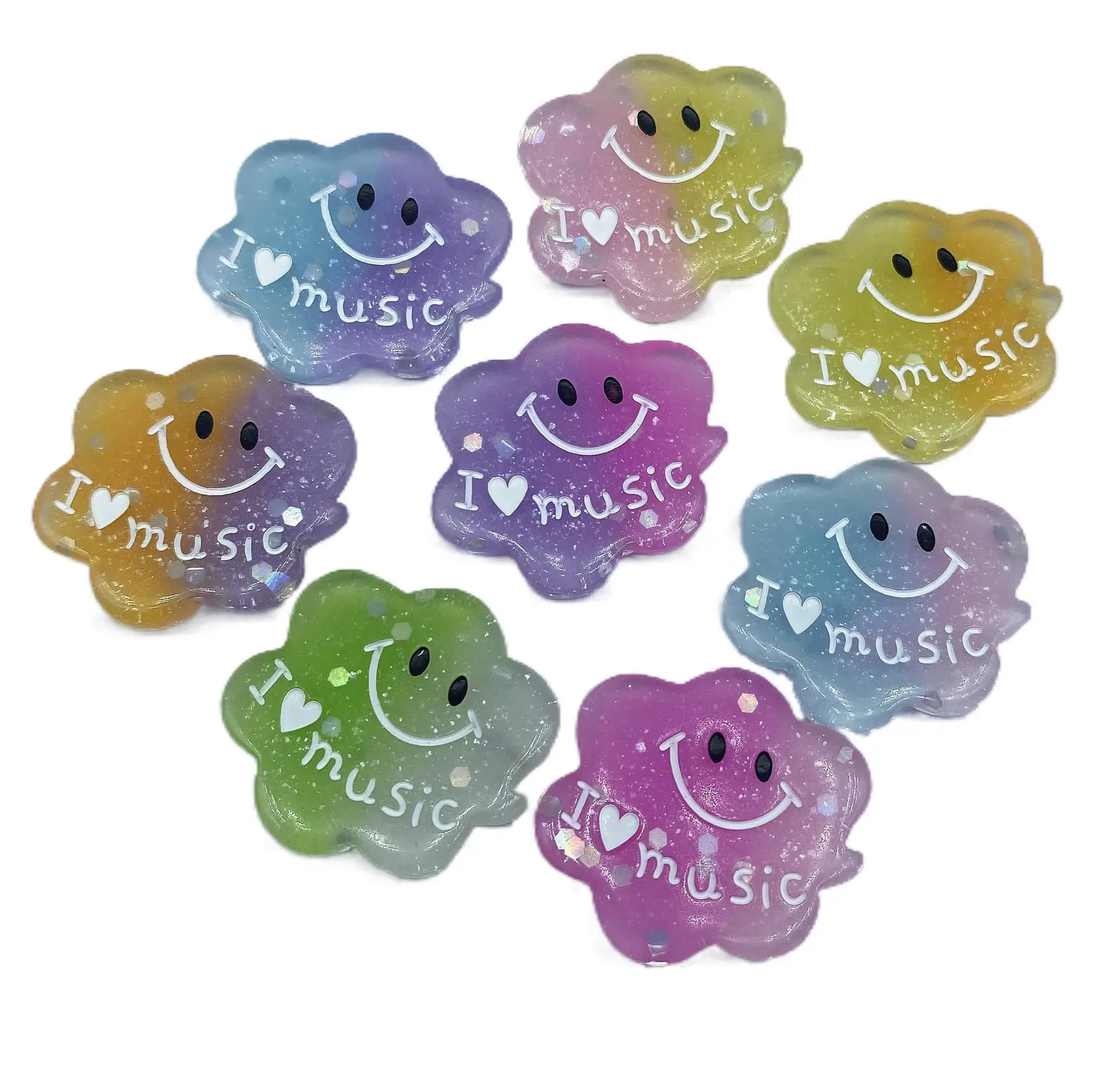 Crystal Clouds Croc Charms Accessories Woman Original Luxury Shoes Clogs Pendant Designer