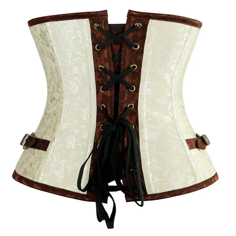 Sexy Underbust Corset For Women Gothic Steampunk Bustier Waist Cincher Slimming Body Shaper Corselete Lingerie Plus Size
