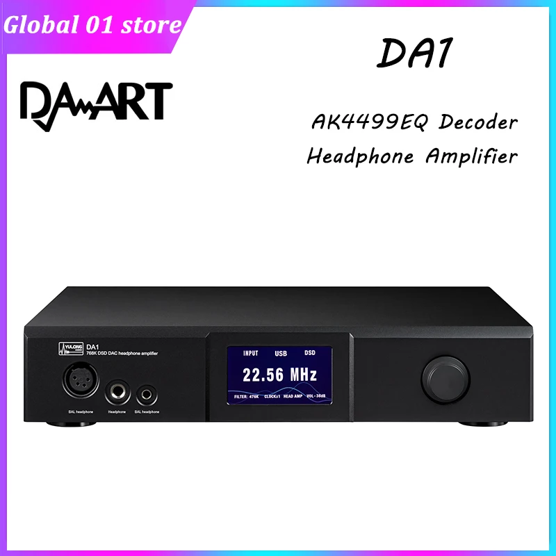 

Усилитель для наушников DAART Yulong DA1 AK4499EQ Balance DAC USB XMOS DSD512 32 бит 768 кГц декодирование аудио декодер Class A предусилитель AES