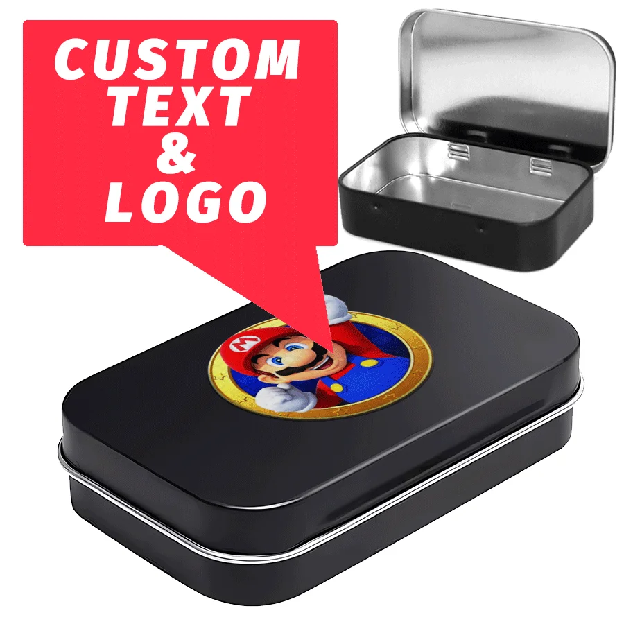 

20 PCS Custom Metal Box Personalized Design Tin Box Mini Tinplate Box Jewelry storage Box for Storage Jewelry Crafts