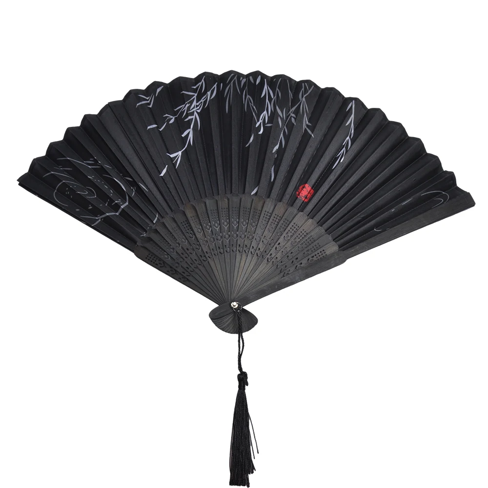Folding Hand Fan Weddings Traditional Chinese Japanese Korean Art Craft Gift Bamboo Room Dance Props Wood Fans Home Decorations 2