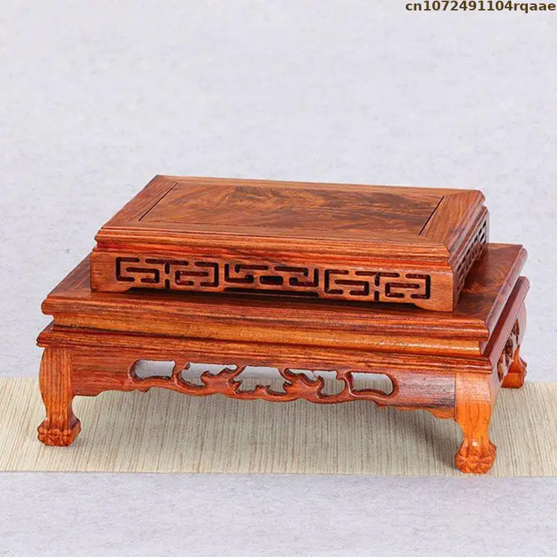 Standing Flower Wooden Base Bonsai Plant Shelf Flower Pot Sorting Table Log Lathe Flowerpot Plant Scaffold Tea Set Vase Pedestal