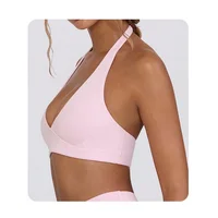 SEEKSUC Women's Yoga Suits Camisole Backless Nude Beautiful Back Neck Hanging Bra Flared Pants Fitness Set - Image 4