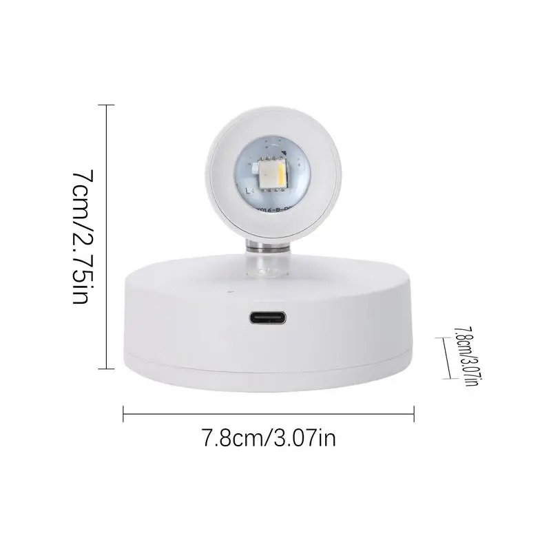 Rechargeable LED Spotlight 1000mAh Indoor Uplighting Remote Control Accent Spotlights for Plants Art and Models Home Decoration