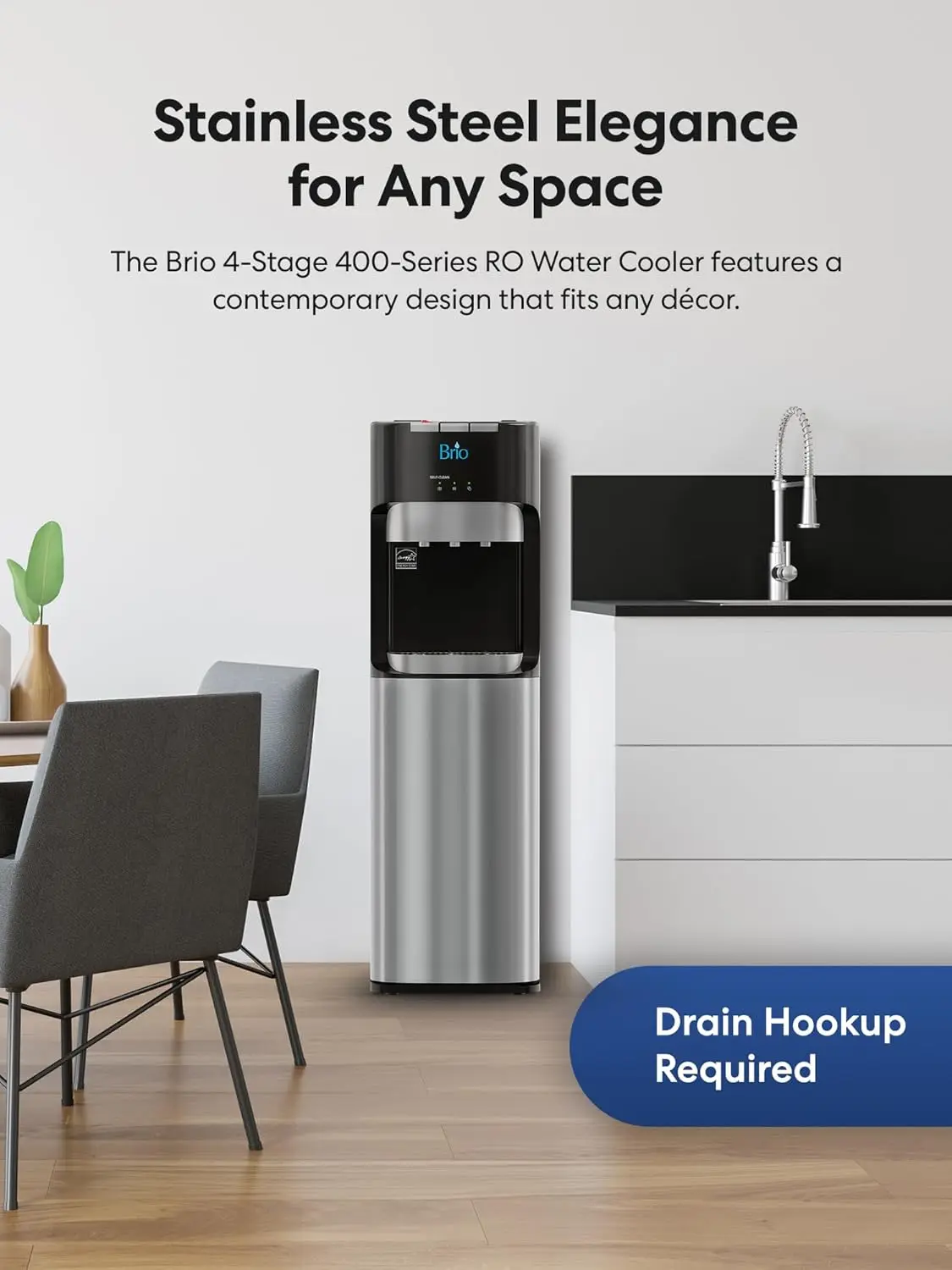Grade  Ultra Safe Reverse Osmosis Drinking Water Filter Water Cooler Dispenser-3 Temperature Settings 3