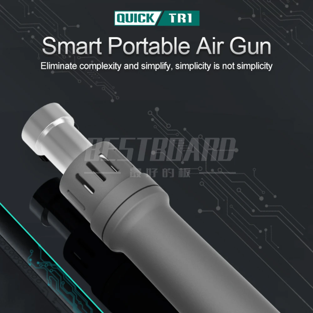 QUICK TR1 고출력 스마트 휴대용 에어건, 1000W, 60,000 rpm, 고효율, 선풍기 균일 가열, 안정적인 열풍 스테이션