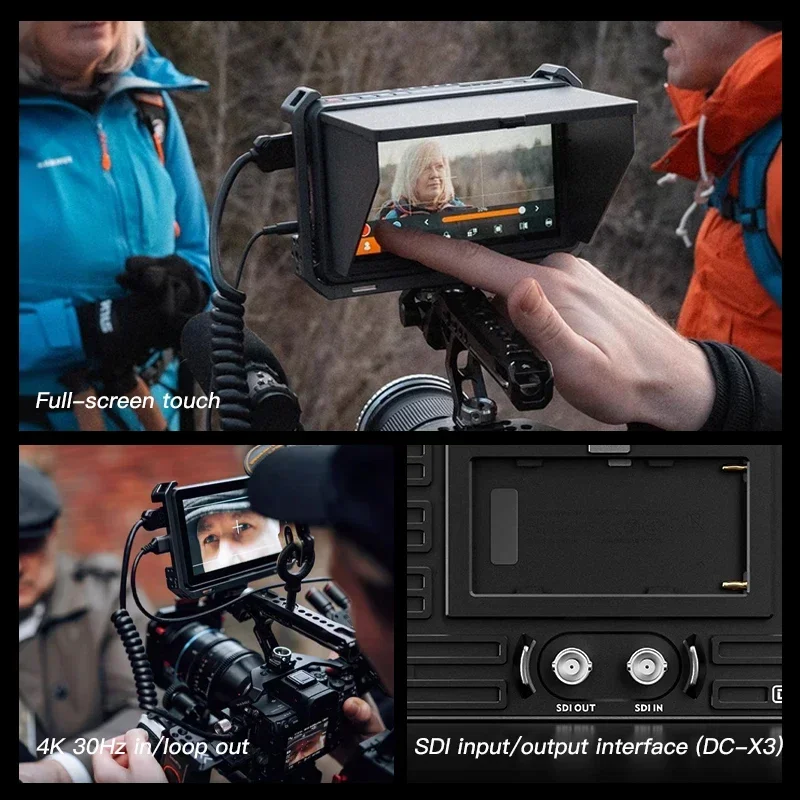 VILTROX DC-X3 DC-X2 Monitor 6 Inch 2000 Nits 4K Touch Screen Profissional HD Monitor Photographic HD FHD Portable Camera