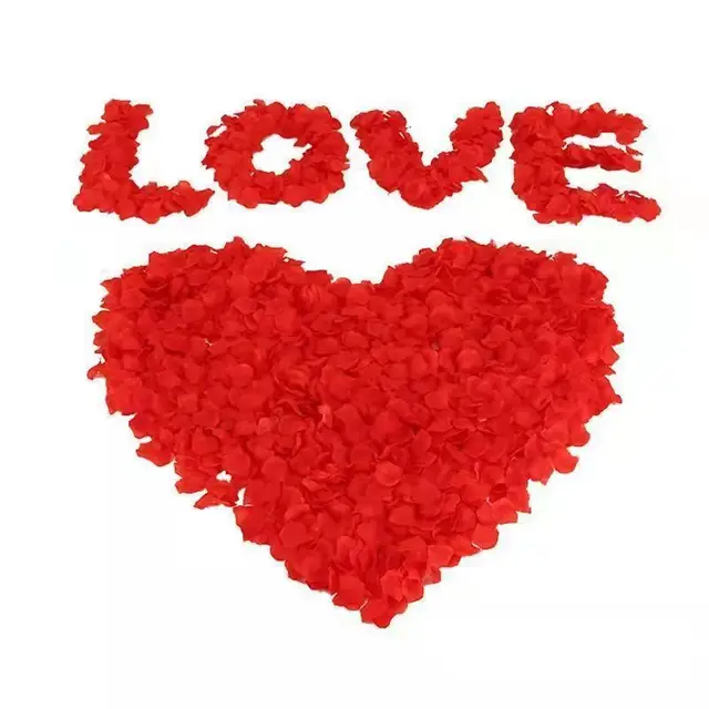 1000 pièces faux pétales de Rose artificiels coloré Simulation soie pétale de Rose pour la saint valentin fête de mariage décoration romantique 4