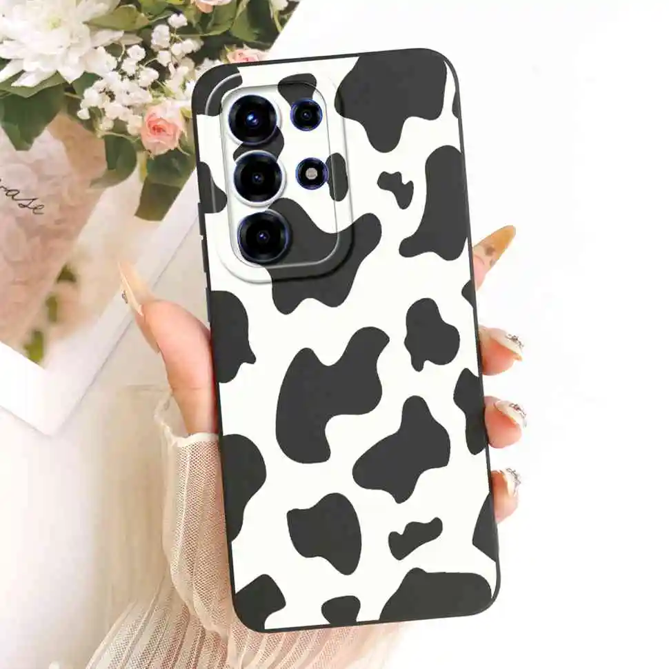 Floral Silicone Soft Shockproof Back Cover Case