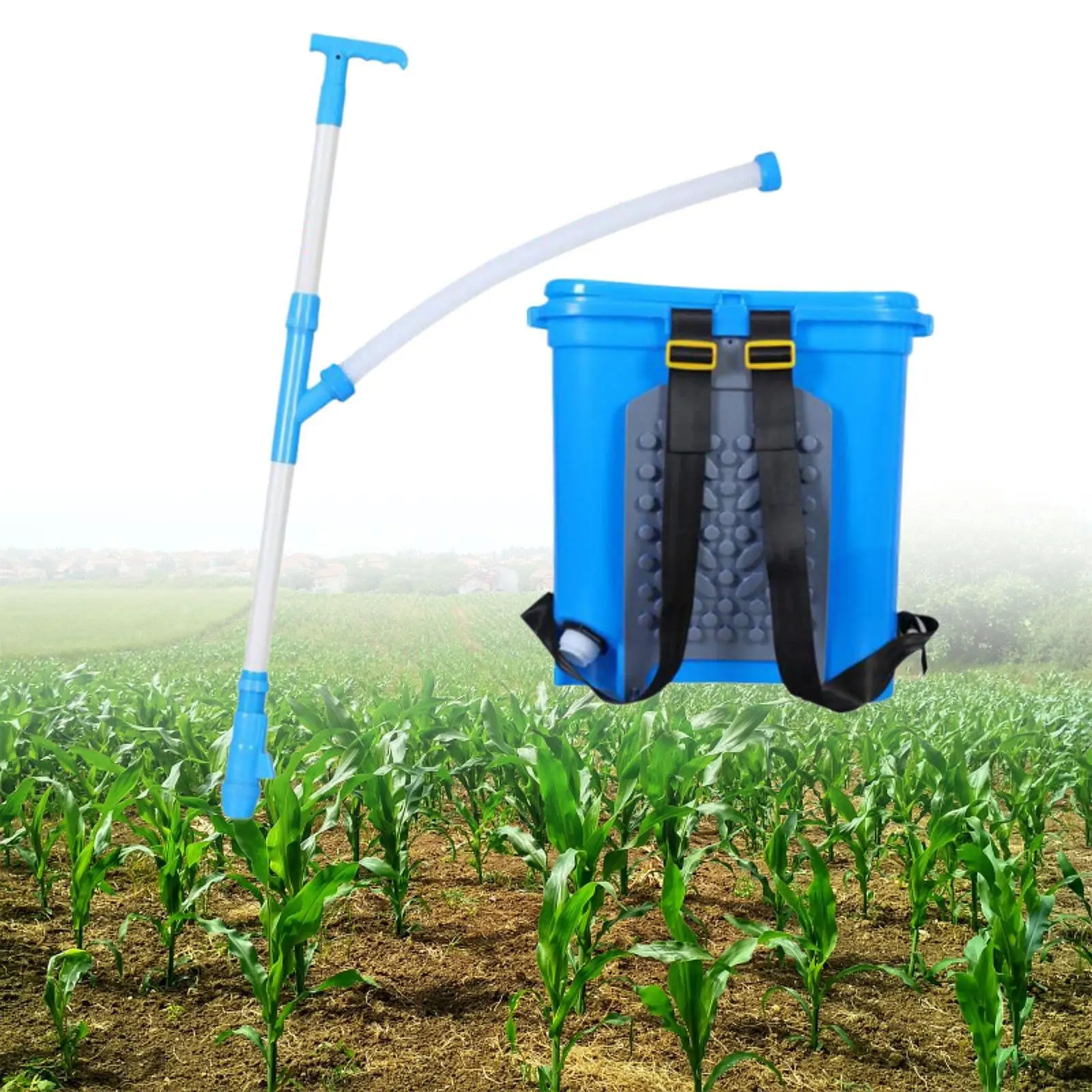 Description Picture 2 of item25L Multifunctional Manual Fertilizer Spreader Dispenser Fertilization Adjustable Protable Tool for Corn Trees Farm Agricultural