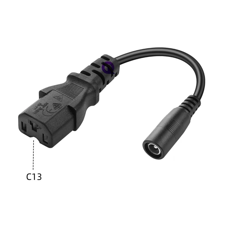 DC5521 암컷에서 3핀 XLR 커넥터로 변환 M12/16 플러그 C13 8016 전원 코드 22AWG 셀프 밸런싱 스쿠터 전원 코드 0.15M 순수 구리
