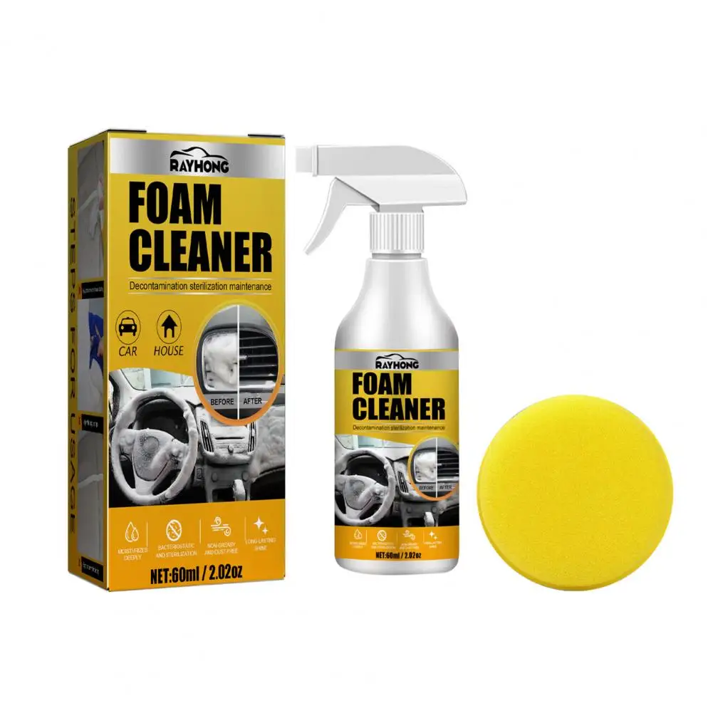

Functional Car Cleaner Non-irritating Multifunction Cleaning Car Foam Cleaner Odorless Foam Cleaner for Car
