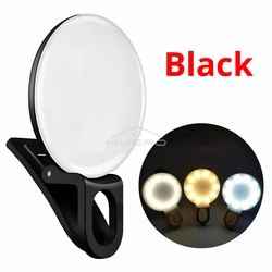 Enhanced Product Title:  
Compact Selfie Fill Light with Adjustable Warm and Cold Tones (Black  shell)