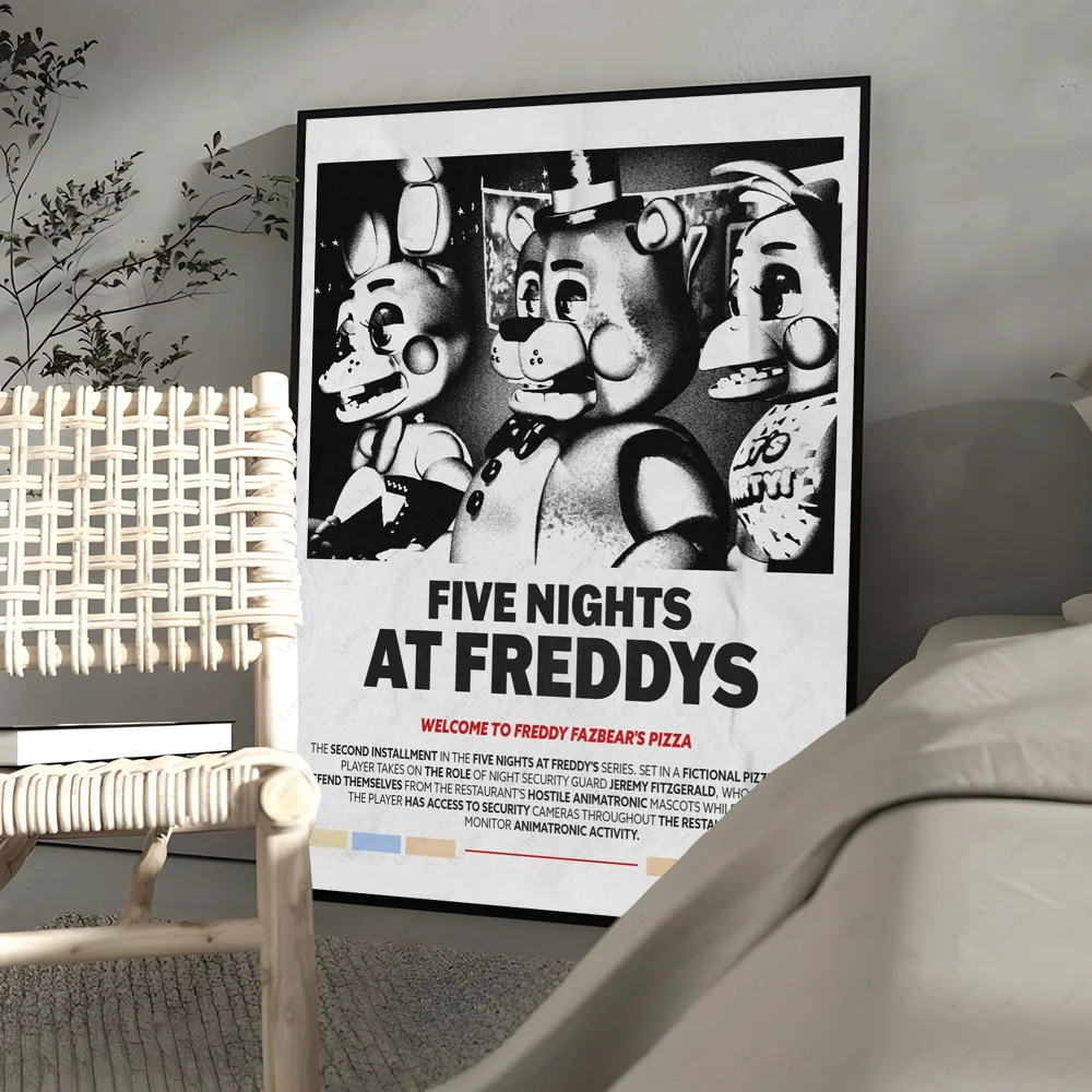 Five Nights at Freddy's Classic Poster Wall Art Print - Stylish Home Decor & Gift