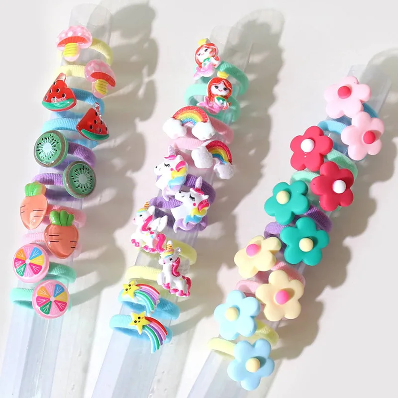 30-Piece Cartoon Baby Hair Bands - No Tug Style