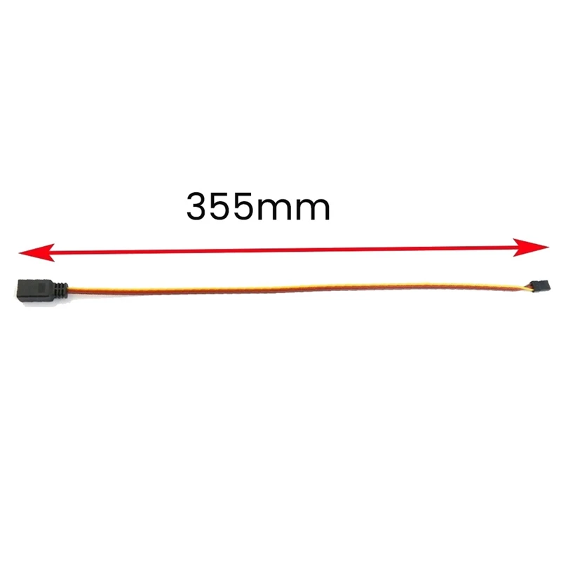 Smart-1Pcs 3Pin Servo Extension Lead Wire Cable For RC Futaba JR Male To Female 35.5Cm