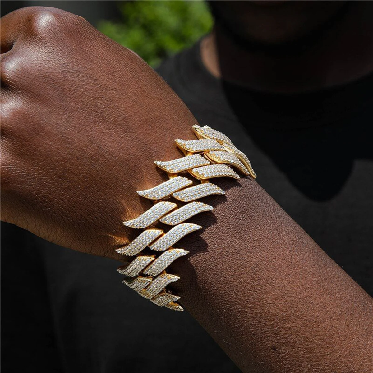 Dubss Men Bracelet Mustache White Gold Color Hip Hop Jewelry Dropshipping 2024 Best Selling Products