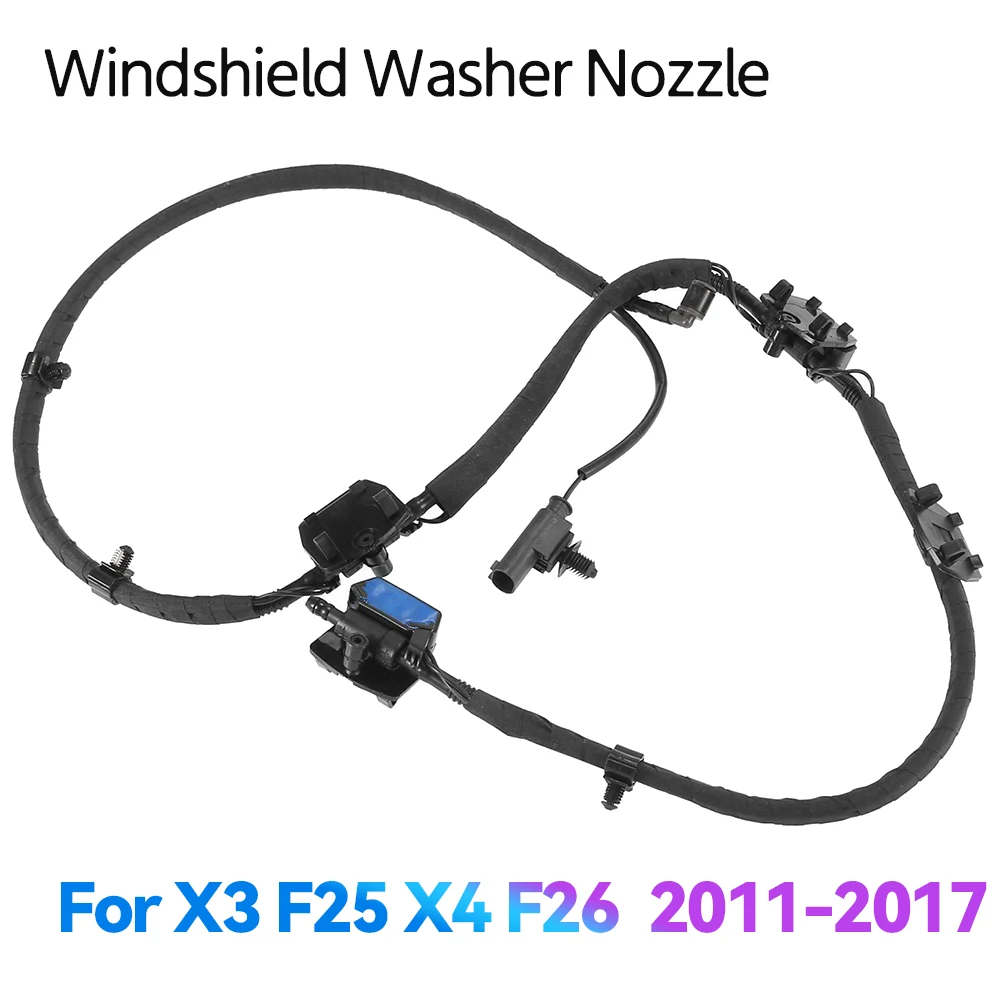 Front Windshield Nozzle Chain Washer Sprayer Jet System