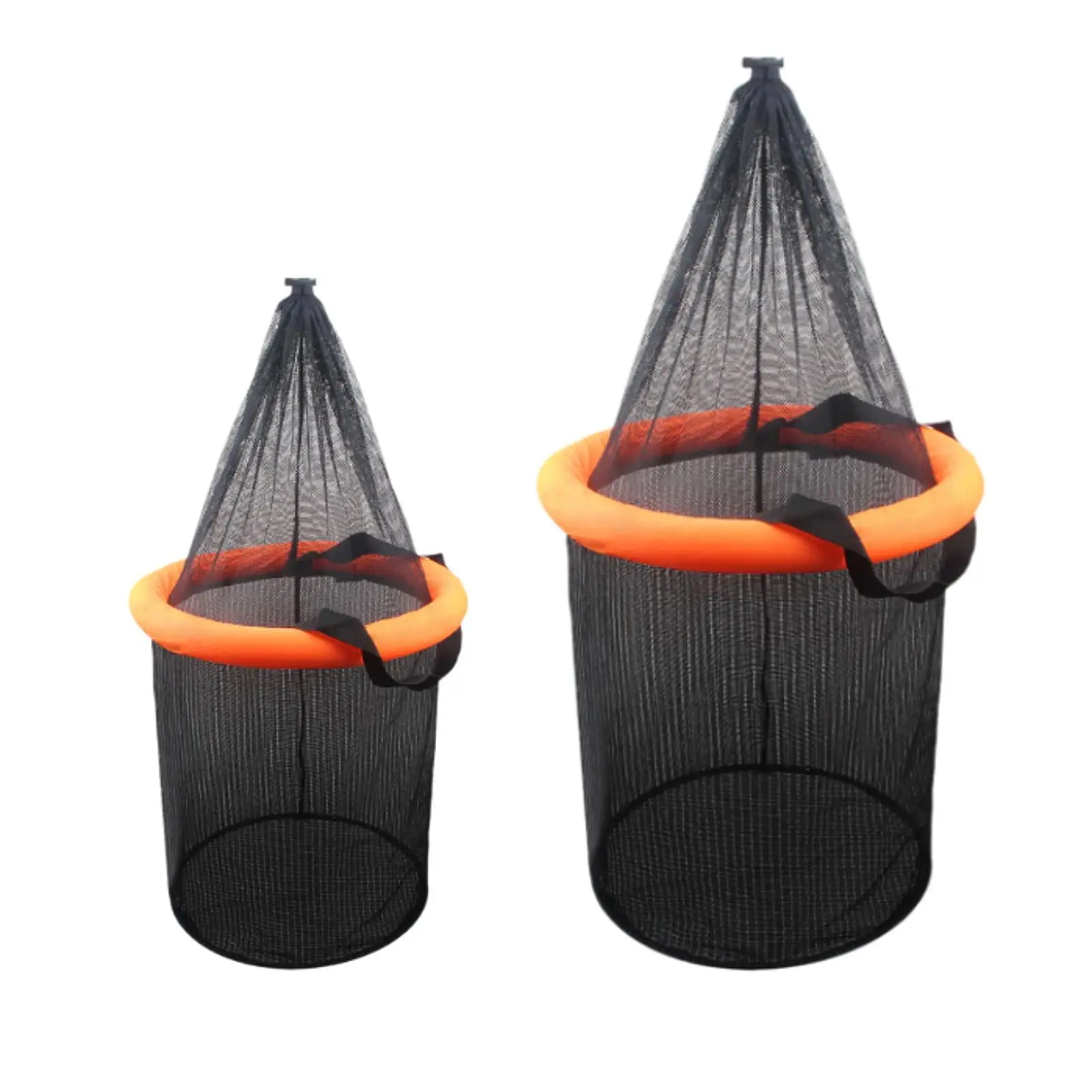 Foldable Floating Fish Basket Collapsible Mesh Bait Net Fishing Cage Keeping Storage for Minnows Live Caught Kayak Crayfish fishing traps