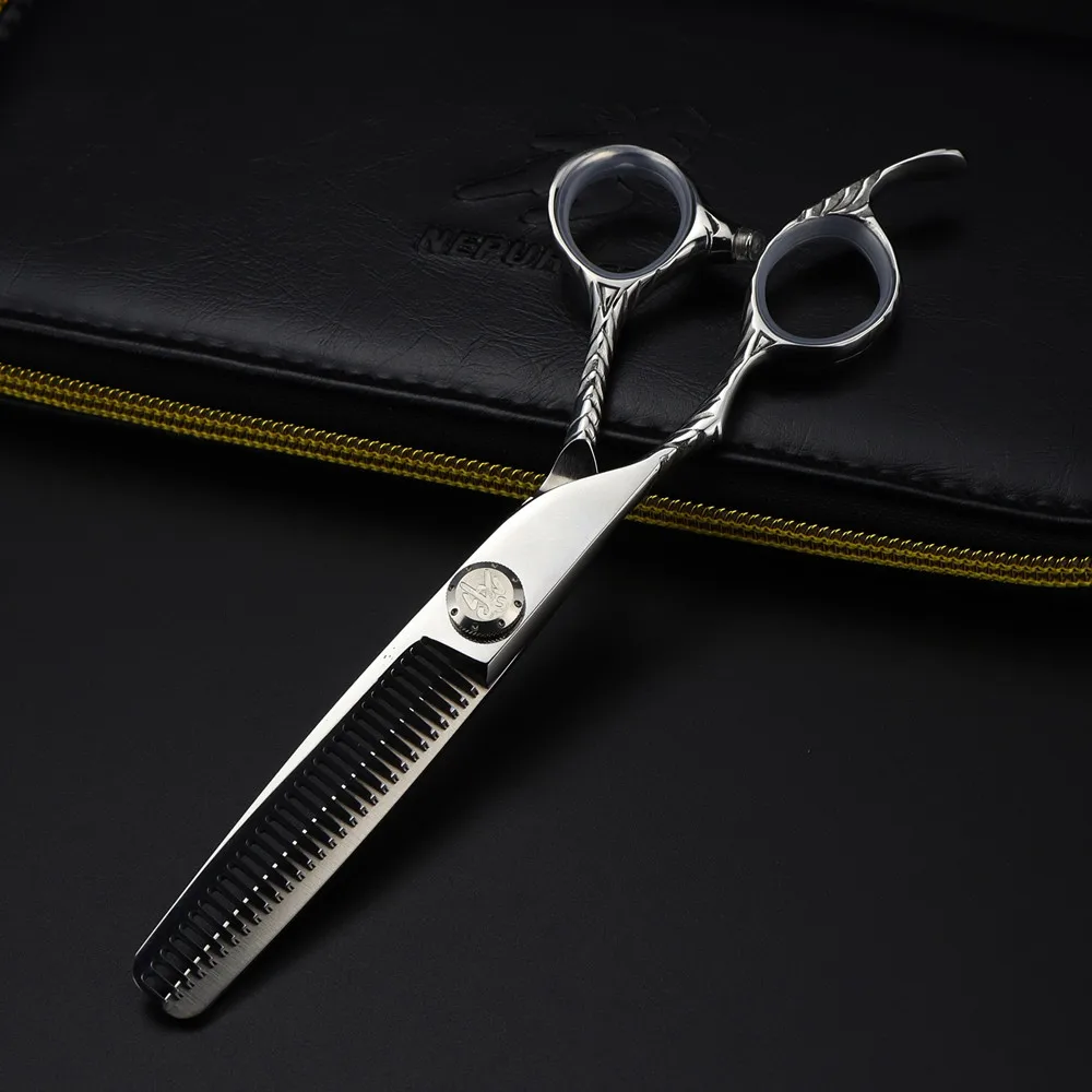 전문 JP 440c 스틸 6 인치 왼손 헤어 가위, 이발, 마카, 헤어 커팅, 미용사 가위