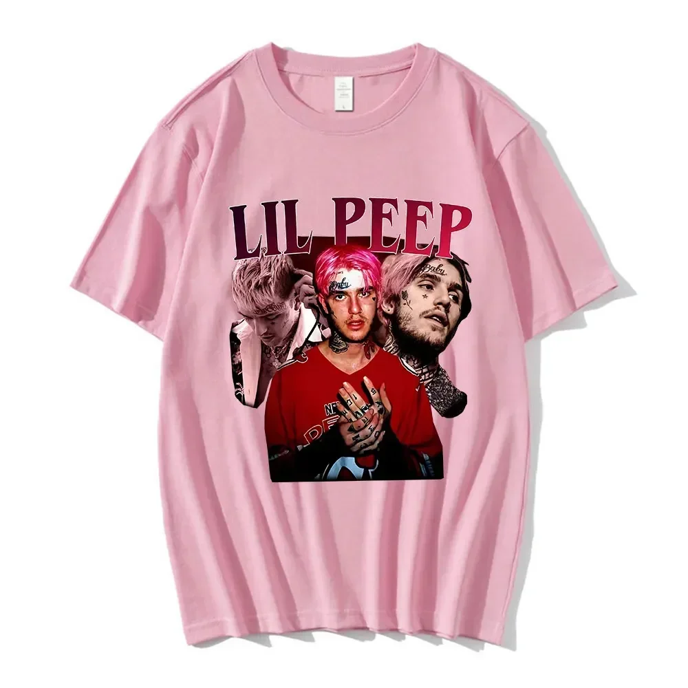 Lil Peep Rap Graphic Print T-shirt Funny Vintage Hip Hop T Shirt Fashion Design Casual Short Sleeve T-Shirts Gothic Streetwear 3