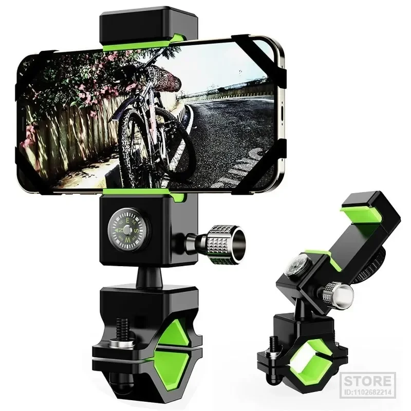 

Bike Phone Mount, Bicycle & Motorcycle Handlebar Cell Holder Universal with 360° Rotation for 4.7" - 6.8" Cellphone