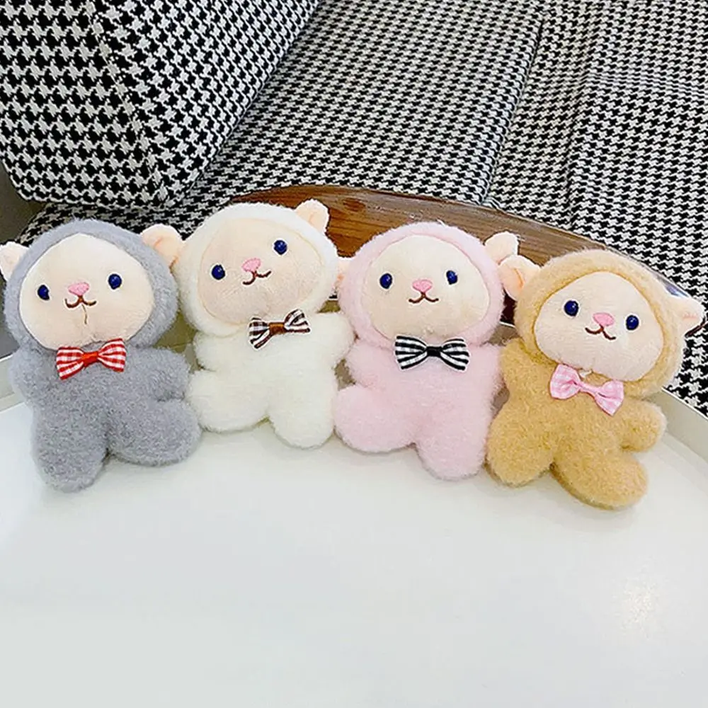 

Plush Car Key Ring Fashion Car Accessory Pink Doll Pendent Key Chain Alloy Little Lamb Key Chain Birthday Gift